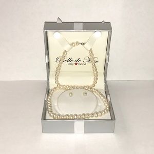 Freshwater Pearl (5mm) Necklace and Earring Set